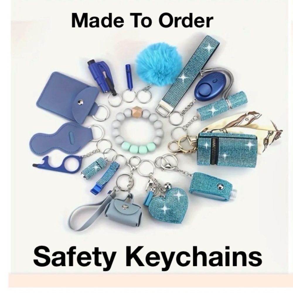 Small Safety Keychains. (5 items)
